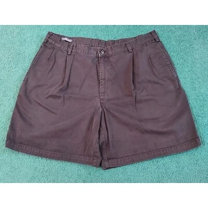 Lands End Regular Fit Flat Men's Black Chino Shorts Size 38 Regular - Picture 1 of 5