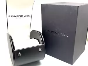 Caja de Reloj Raymond Weil Presentación Gris Cartón Estuche de Viaje Exhibición Vacía - Imagen 1 de 7