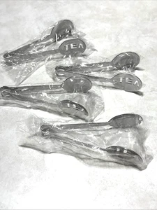 Lot of 4 Metal Tea Bag Squeezers, Tongs NIP - Picture 1 of 3