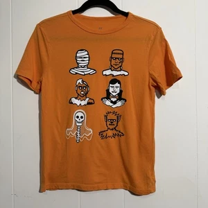 T-shirt GAP bambino/gioventù XL Halloween arancione manica corta spettrale 100% cotone - Foto 1 di 4