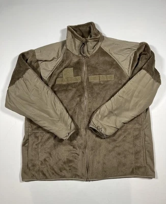 USGI Army Polartec Fleece Jacket Mens Large Regular Coyote Brown ECWCS Gen III - Image 1 of 4