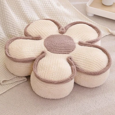 Flower Shaped Floor Seat Pillows Cushions 25.6" x 7.5", Giant Aesthetic Daisy... - Image 1 of 4