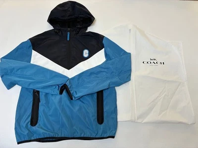 Coach Windbreaker Jacket Blue XS Polyester Used - Image 1 of 3