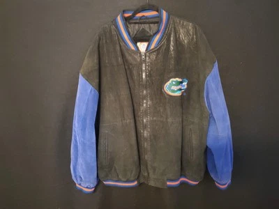 JAQUETA VINTAGE MASCULINA CAMURÇA DESGASTADA FLORIDA JACARÉS TAMANHO XXL - DÉCADA DE 1990 🔥 - Imagem 1 de 4