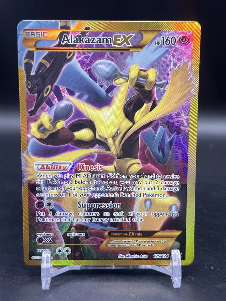 Alakazam EX (Secret Rare) 125/124 XY Fates Collide Pokémon English NM - Image 1 of 4