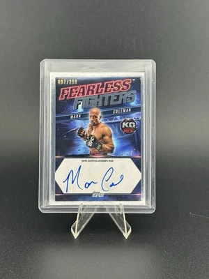 2025 Topps Knockout UFC Mark Coleman Fearless Fighters /299 Auto - Image 1 of 2
