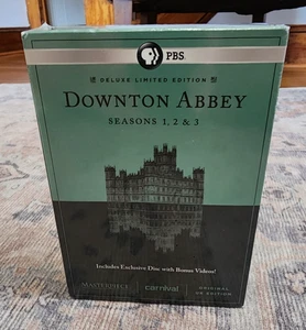 Downton Abbey Deluxe Limited Edition Seasons 1, 2 & 3 PBS 10 Disc DVD Box Set - Picture 1 of 6