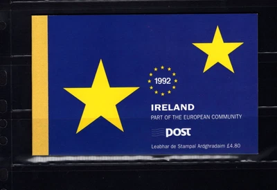 Ireland 876b European Market 1992 XF MNH Complete Booklet LG - Image 1 of 2
