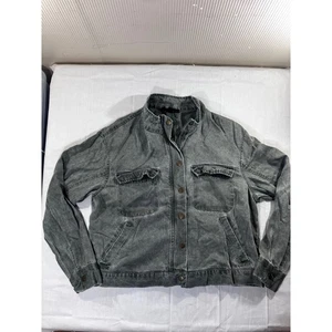 Jane Delancy Women's Gray Lyocell Utility Jacket Size L - Picture 1 of 8