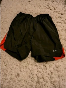 Nike Dri-fit Athletic Shorts Youth Small Red and Black Design, - Picture 1 of 4