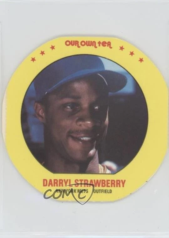 1987 Our Own Tea Discs With Tabs Darryl Strawberry #1 - Image 1 of 2