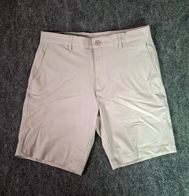 Pantalones cortos de golf Greg Norman elásticos para hombre, grises, talla: 36 entrepierna 8,5, nuevos Foto 1 de 4