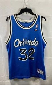 Champion Orlando Magic Men Blue Shaquille O'Neal Jersey Size 44 - Picture 1 of 7