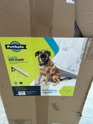 PetSafe 62399 CozyUp Durable Wooden Sofa Pet Ramp w/ Carpet Cover- up to 120 lb - Image 1 of 3