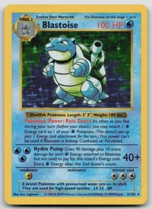 Juego de Cartas Coleccionables Pokémon Blastoise Conjunto Base Holo Sin Sombras Carta Rara 2/102 HP #1 - Imagen 1 de 2