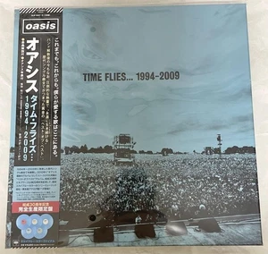 Oasis Time Flies 1994-2004 Limited Ed/1500 5x Blue Vinyl LP Japan - Imagen 1 de 2