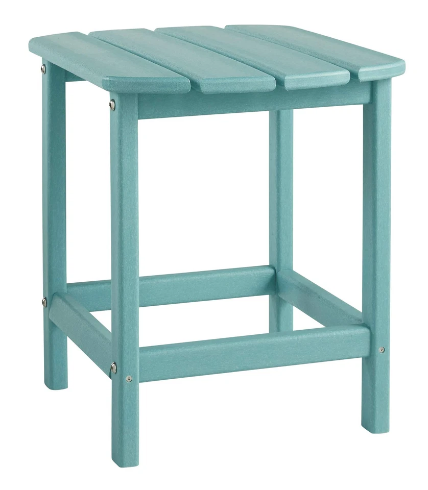Ashley Furniture Sundown Treasure Patio End Table in Turquoise