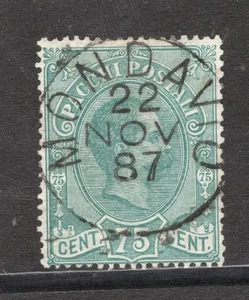 ITALIA Q4 PAQUETE CORREO MONDAVIO 1887 CALCETÍN EN NARIZ CANCELAR  - Imagen 1 de 1