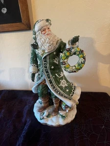 FITZ & FLOYD Wintergarten rot Urlaub Weihnachtsmann Figur 18 Zoll - Bild 1 von 11