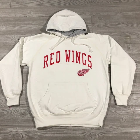 Detroit Red Wings Sweater Mens M Hoodie Pullover Sweatshirt Stitched NHL 1836 Cover