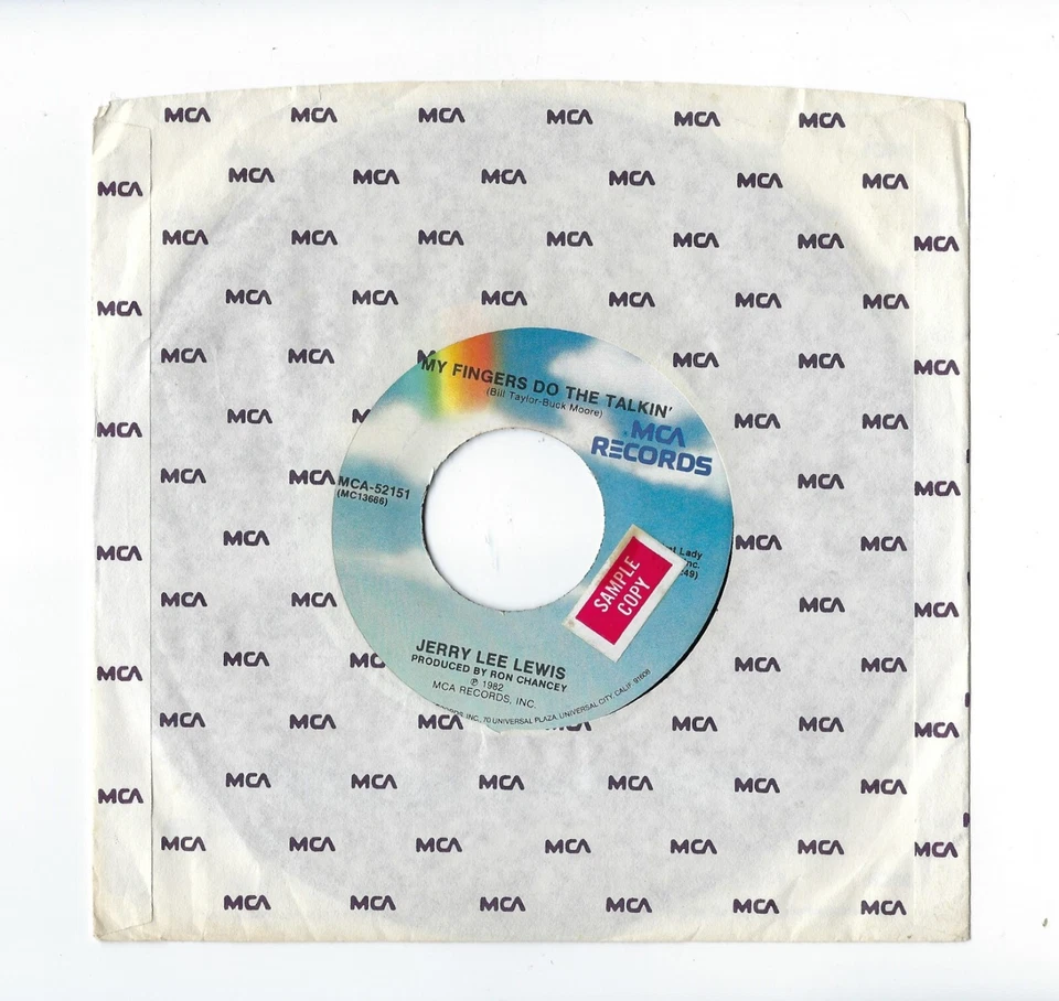 Jerry Lee Lewis: My Fingers Do The Talkin‘, MCA Records, SAMPLE COPY, 1982 - Bild 1 von 4