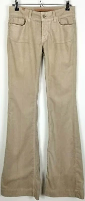 Pantalones de mezclilla Notify para mujer color tostado Courdoroy azalea pierna ancha talla 27 Foto 1 de 4