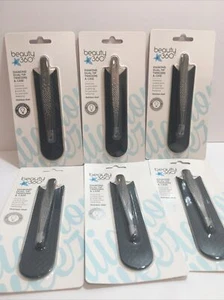 NEW Lot Of 6 Beauty 360 Stainless Steel Diamond Dual-Tip Tweezers and Case - Picture 1 of 5