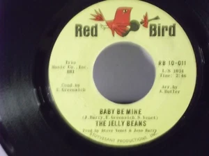 The Jelly Beans,Red Bird 011,"Baby Be Mine"US,7"45,1966 Northern soul, Mint - Picture 1 of 2