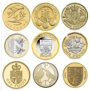 1983-2025 Rare £1 coins one pound coin Capital Cities, Flowers, King Charles - Picture 1 of 96