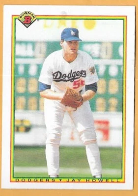 JAY HOWELL LOS ANGELES DODGERS #83 - BOWMAN NM-MT 1990 - Image 1 of 2