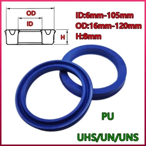 UHS/UN Hydraulic Cylinder Seal Oil Seals Piston Sealing Ring Gasket Polyurethane - Imagen 1 de 13