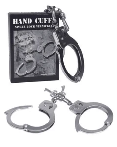Security Polizei Handschellen Hand Cuffs Single Lock Sicherheitsdienst Police - Bild 1 von 1