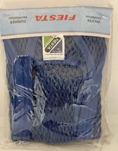 Neu Original Fiesta BLAU Baumwolle Netz gestreift Tanktop, Größe Medium - Bild 1 von 2