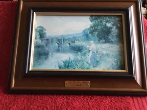 Ernest Walbourn By The River Bank Art Print Framed Knightsbridge Collection - Picture 1 of 8