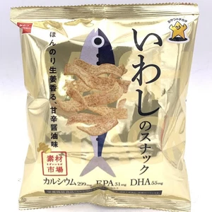 Oyatsu Sardine Snacks Slight Ginger Scent Sweet Spicy SoySauce 61g 沙丁魚零食 - Picture 1 of 5