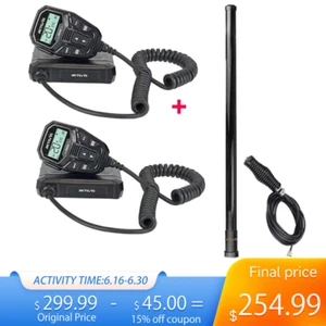 Retevis RA86 GMRS Transceiver Mobilne radio Radio samochodowe Stacja radiowa 2-pak + antena - Zdjęcie 1 z 16