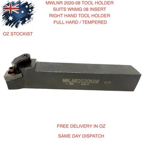 Lathe Tool 2020 Shank Wnmg 08 Insert Right Hand Tool Full Hard and Tempered - Picture 1 of 3