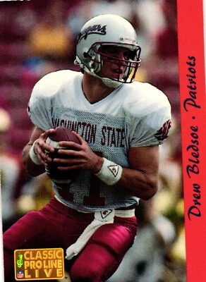 Drew Bledsoe New England Patriots #174 Classic Pro Line Live 1993 NFL Card - Image 1 of 2