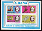 Ghana Bl. 66 A  **, Graham Bell-100 Jahre Telefon