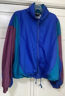 Vintage 80's Voit Equipment Colorblock Nylon Windbreaker Jacket Adult XL - Image 1 of 4