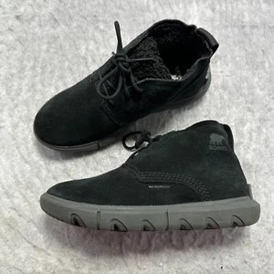 Sorel Explorer II Drift Waterproof Boot Black Fleece Lined Womens Size US 7 - Picture 1 of 18