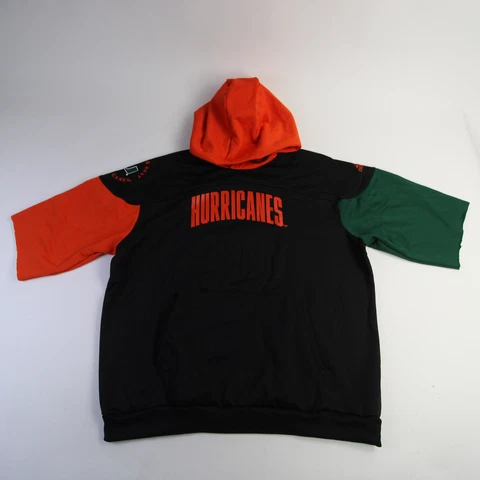 Miami Hurricanes adidas Aeroready Sweatshirt Men's Black/Orange Used Cover
