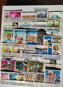 Ciclismo e bicicletta francobolli - Foto 1 di 2