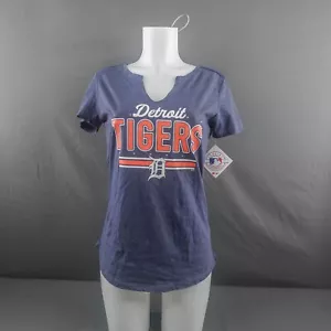 Detroit Tigers Womens T Shirt Medium Sparkle Bead MLB Baseball Everyday NEW - Picture 1 of 12