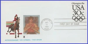 Hoja de cartas olímpicas USA5 #UC57 U/A Fleetwood FDC - Imagen 1 de 1