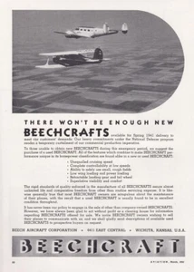 1941 Beechcraft Model 17 Stagerwing Aircraft ad 11/30/2022n - Picture 1 of 1