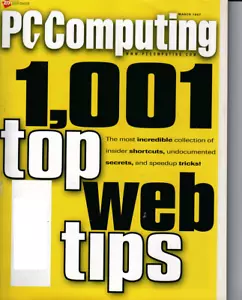PC Computing Magazine March 1997 1001 Top Web Tips Near Mint Vintage - Foto 1 di 2