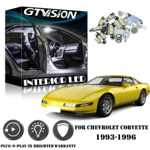 25x Bright White LED Interior Lights Package Kit For Chevrolet Corvette C4 93-96 - Picture 1 of 12