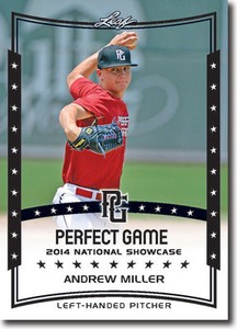 ANDREW MILLER Florida Marlins 2014 Leaf *PERFECT GAME*  Baseball RC