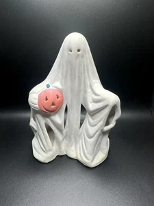 Vintage George Good Ghost Ceramic Lantern Pumpkin Halloween - Picture 1 of 3